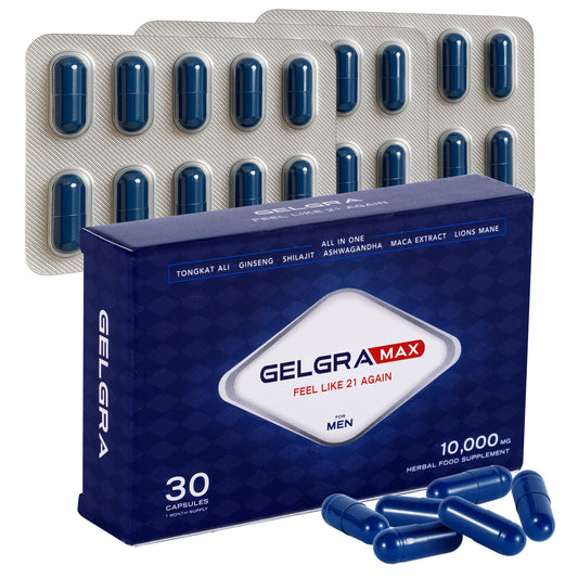 GelgraMAX for Men | 30 Ultra Strong All in ONE Capsules | 10,000mg | 1 Month Supply
